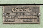 Canning - Model 2396 Centreless/Vertical Polishing Belt Lini